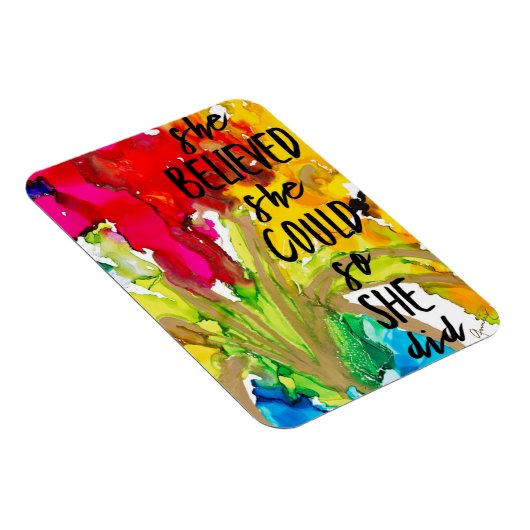 Lovitude Magnet "Ze geloofde dat ze het kon" Magneet (Rechterzijde)