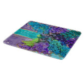 Lovitude Violet & Aqua Glass Cutting Board Snijplank (Hoek)