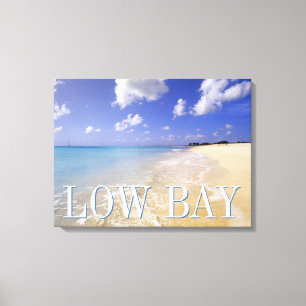 Low Bay Beach, Barbuda, Antigua Canvas Afdruk
