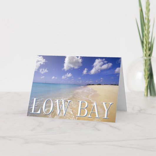 Low Bay Beach, Barbuda, Antigua | Dank u Bedankkaart (Voorkant)