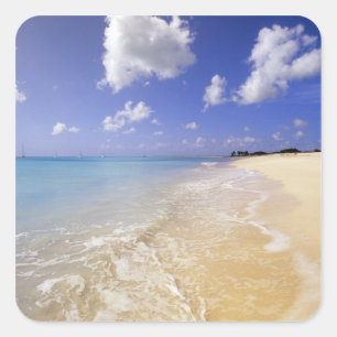 Low Bay Beach, Barbuda, Antigua Vierkante Sticker