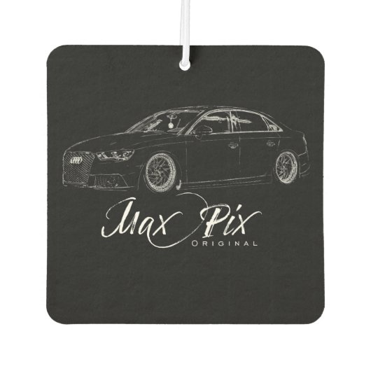 Low Car Audi MaxPix ORIGINAL Hart Luchtverfrisser (Voorkant)