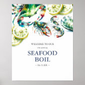 Low Country Boil Welcome Sign Poster (Voorkant)