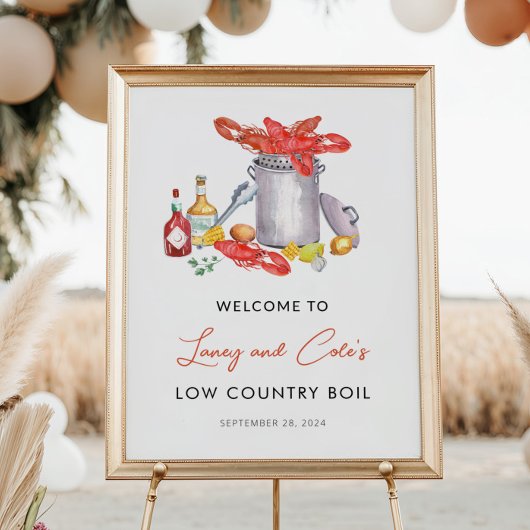 Low Country Boil Welkom Poster