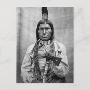 Low Dog - Native American foto Briefkaart