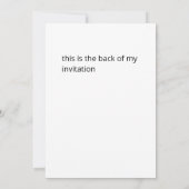 Low effort sarcastic satire party invitation kaart (Achterkant)