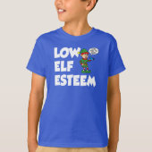 Low Elf Esteem Kerstfeestdag Funny T-shirt (Voorkant)