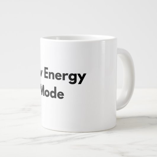 Low Energy Mode Minimal Typography Mug (Devant droit)