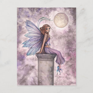 Low Hanging Moon Fairy Briefkaart