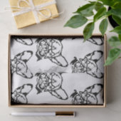 Low Key Rockstar Frenchie French Bulldog Tissuepapier (Geschenk)