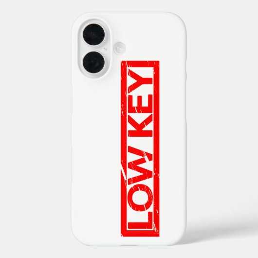 Low Key Stamp Case-Mate iPhone Case (Achterkant)