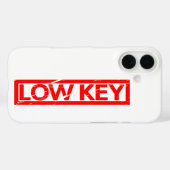 Low Key Stamp Case-Mate iPhone Case (Achterkant (horizontaal))