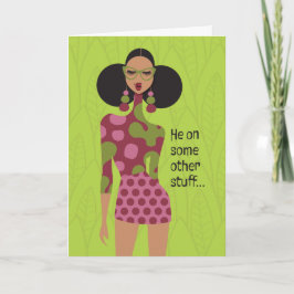 Low-key therapie - Hij werkt aan een aantal andere Bedankkaart