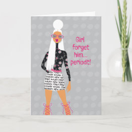 Low-key therapie - Meisje vergeet hem, punt Bedankkaart