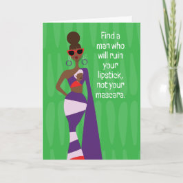 Low-key therapie - Zoek een man die Bedankkaart