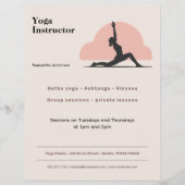 Low Lunge Pose - Yoga Instructeur Flyer (Voorkant)