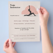 Low Lunge Pose - Yoga Instructeur Flyer (Hand)