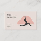 Low Lunge Pose - Yoga Instructeur Visitekaartje (Voorkant)