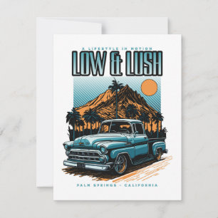 Low & Lush - Een levensstijl in beweging - truck Feestdagenkaart