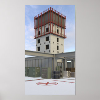 Low Poly CSGO Map Vertigo Poster