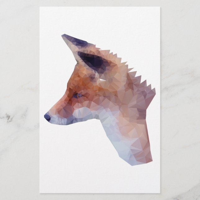 Low Poly Fox (Voorkant)