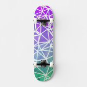 Low Poly Ombre Skateboard (Voorkant)