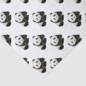 Low Poly Panda Tissuepapier (Detail)