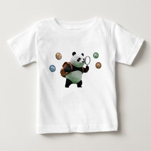 Low Poly Panda Verkenner 3D Karakter (Voorkant)