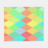 Low poly triangles fleece deken (Voorkant (Horizontaal))
