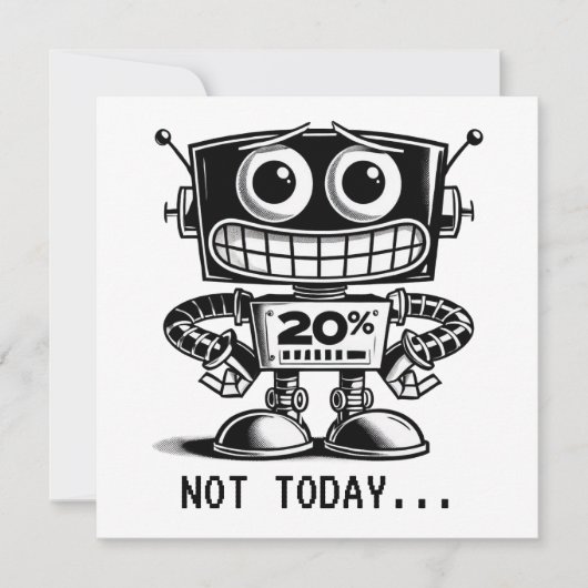 Low Power Robot – niet vandaag... (Voorkant)