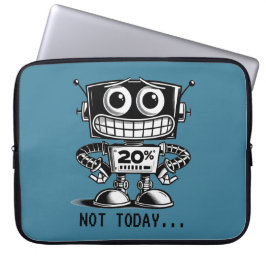 Low Power Robot – niet vandaag... Laptop Sleeve