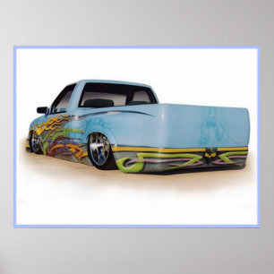 Low Rider Truck Poster