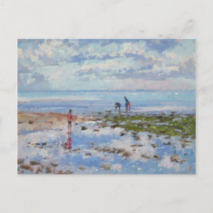 Low Tide Charmouth 2012 Briefkaart