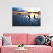 Low Tide Sunset - Mississippi Golfkust Canvas Afdruk (Insitu (Woonkamer))