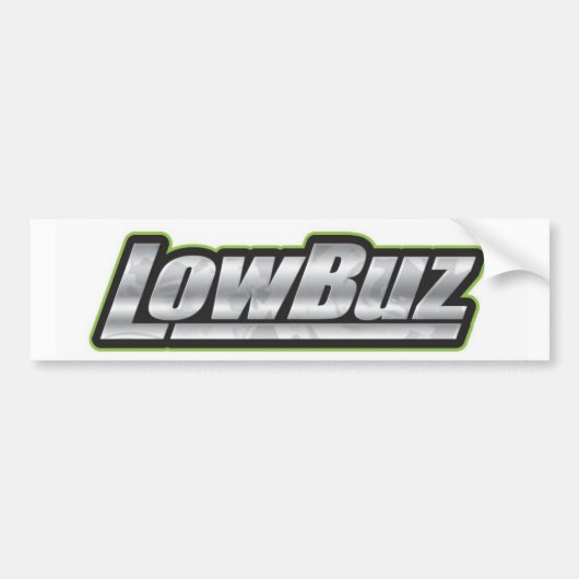 LowBuz-Bumpersticker Bumpersticker (Voorkant)