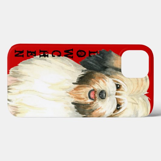 Lowchen Color Block Case-Mate iPhone Case (Achterkant (horizontaal))