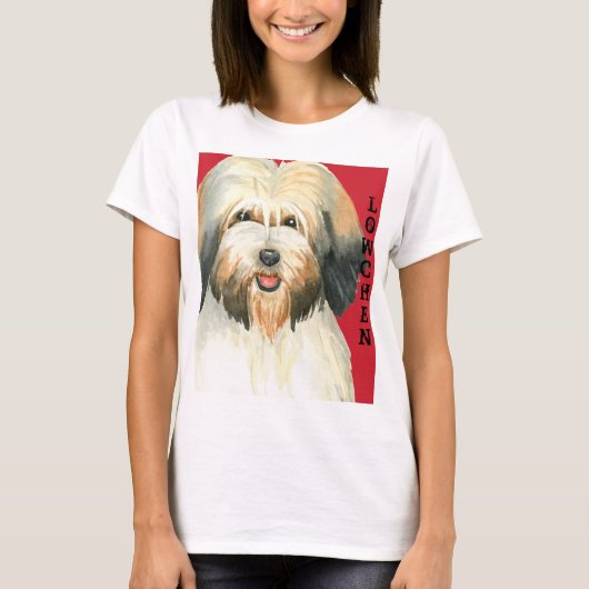 Lowchen Color Block T-shirt (Voorkant)