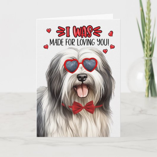 Lowchen Dog Gemaakt voor Loving You Valentijn Feestdagen Kaart (Voorkant)