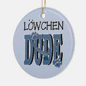 Lowchen DUDE Keramisch Ornament (Links)