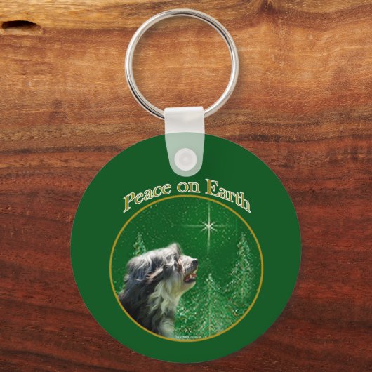 Lowchen Peace Sleutelhanger (Achterkant)