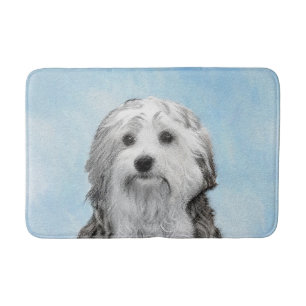 Lowchen schilderen - Kute Original Dog Art Badmat