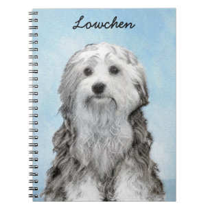 Lowchen schilderen - Kute Original Dog Art Notitieboek