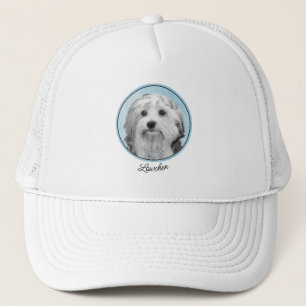 Lowchen schilderen - Kute Original Dog Art Trucker Pet