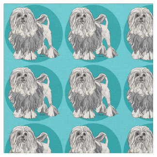 Lowchen Turquoise 2 Stof