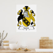 Lowe Family Crest Poster (Keuken)