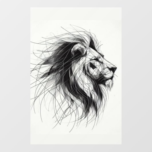 Löwe Raamsticker (Vel)