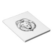 Löwe Schreib Notiz Block Notitieblok (Schuin)