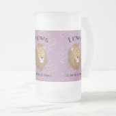 Löwe - Sternzeichen Tasse Matglas Bierpul (Voorkant rechts)
