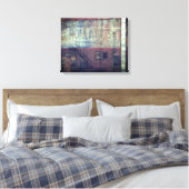 LOWELL MA BUILING SIGN WRAPPED CANVAS PRINT (Insitu (Slaapkamer))