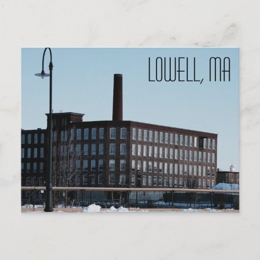 Lowell Massachusetts Briefkaart (Voorkant)
